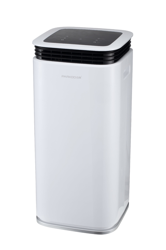 16L Desumidificador de casa LED de tela oculta 2.2L Tanque Torre 360° Saídas de vento Controle táctil inteligente de umidade