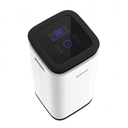 16L Desumidificador de casa LED de tela oculta 2.2L Tanque Torre 360° Saídas de vento Controle táctil inteligente de umidade