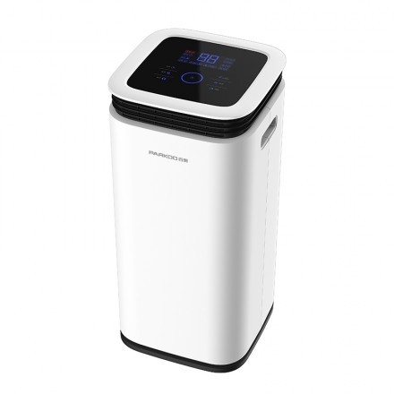 16L Desumidificador de casa LED de tela oculta 2.2L Tanque Torre 360° Saídas de vento Controle táctil inteligente de umidade